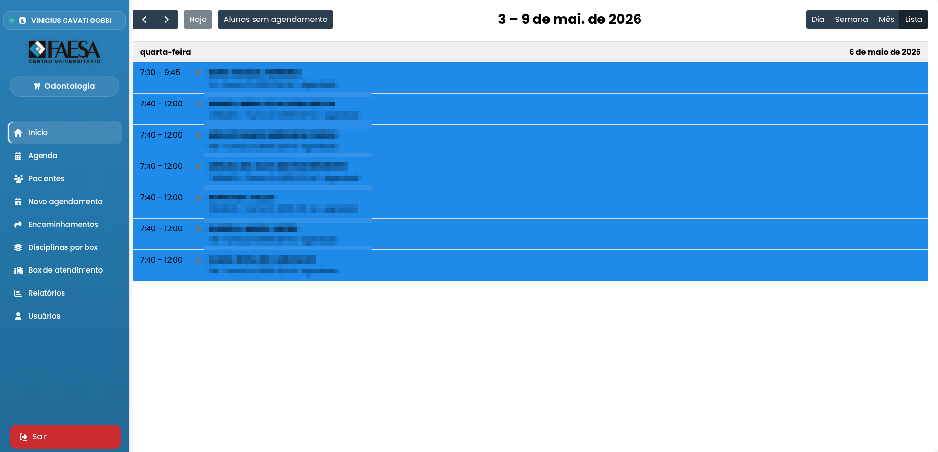 Sistema de Agendamentos Odontologia