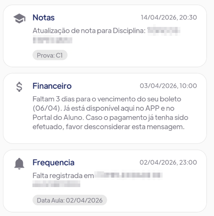 Notificações Automatizadas - FAESA APP